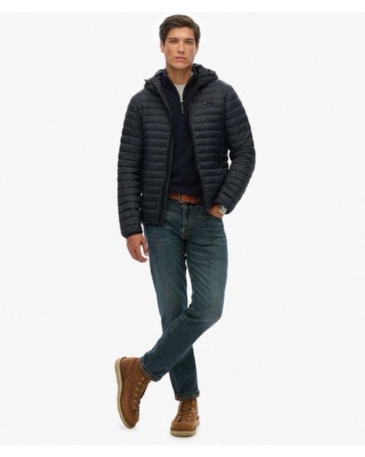 Superdry Black & Co Hooded Fuji Lite Jacket for men