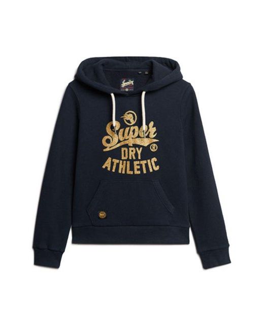 Superdry Blue & Co Scripted College Graphic Hoodie