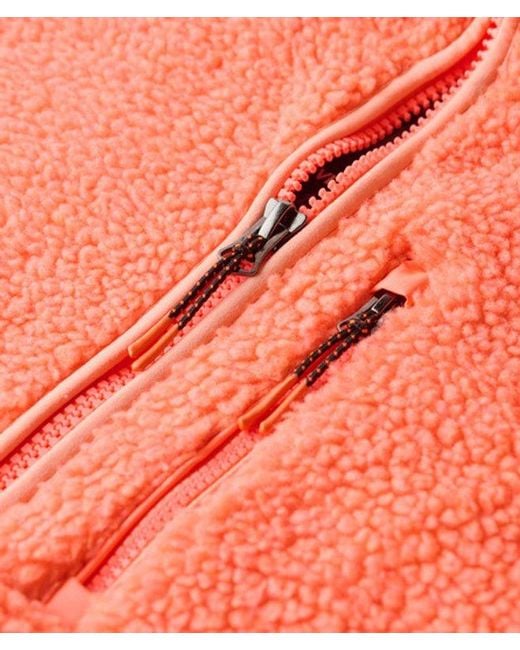 Superdry Orange Outdoor Half Zip Fleece