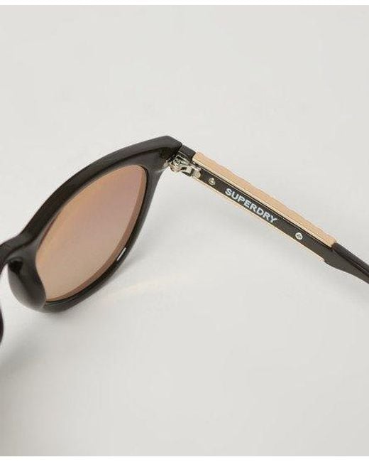 Superdry Brown Sdr Keyhole Round Sunglasses
