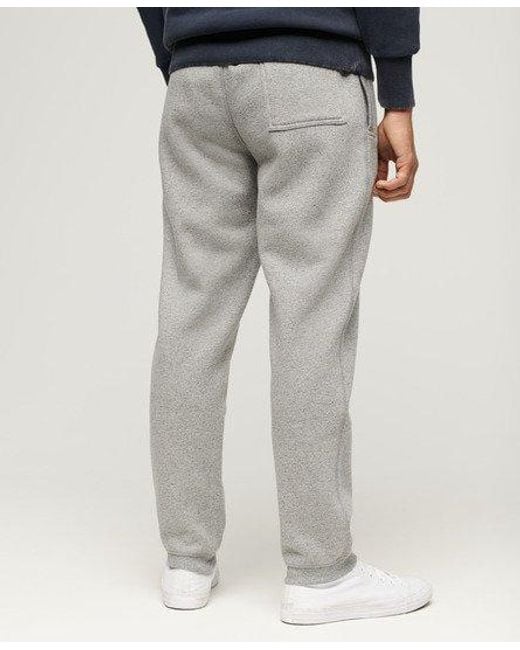 Superdry Gray Core Logo Classic Wash joggers for men
