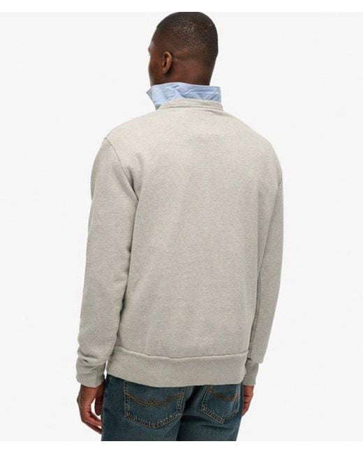 Superdry Gray & Co Athletic Essentials Crew Sweatshirt for men