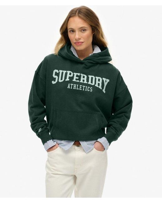 Femme Sweat À Capuche Athletic Essentials Coupe Décontractée Taille Superdry en coloris Green