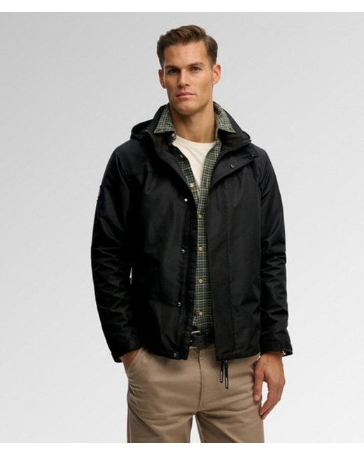 Superdry Shell Jas Met Capuchon in het Black voor heren