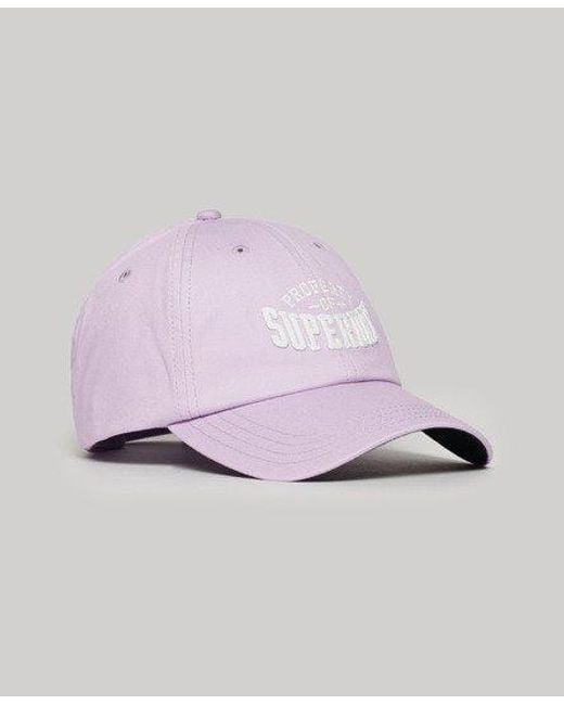 Superdry Purple Graphic Baseball Cap