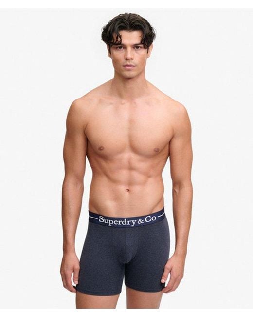 Superdry Blue & Co Boxer Triple Pack for men