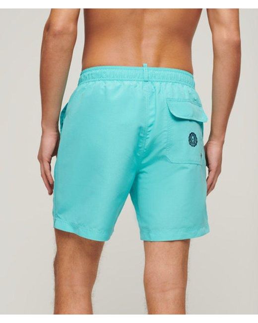 Superdry Blue & Co Recycled Polo 17-inch Swim Shorts for men
