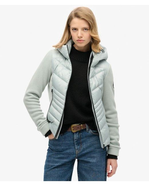 Superdry Blue & Co Ladies Slim Fit Hooded Storm Fleece Jacket