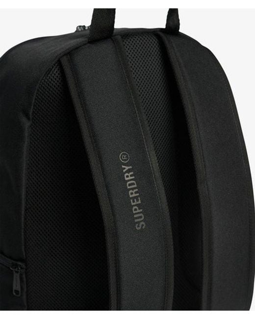 Superdry Black & Co Company Logo Backpack