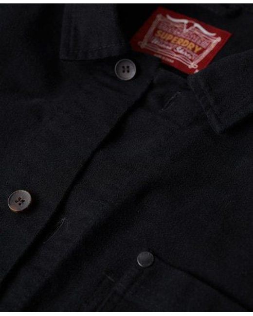 Superdry Black The Merchant Store - Moleskin Overshirt for men