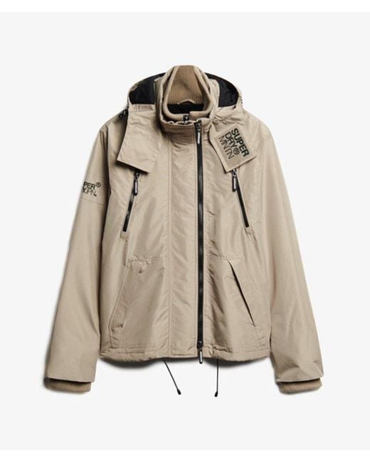Superdry Mountain Sd Windcheater Jas in het Natural voor heren