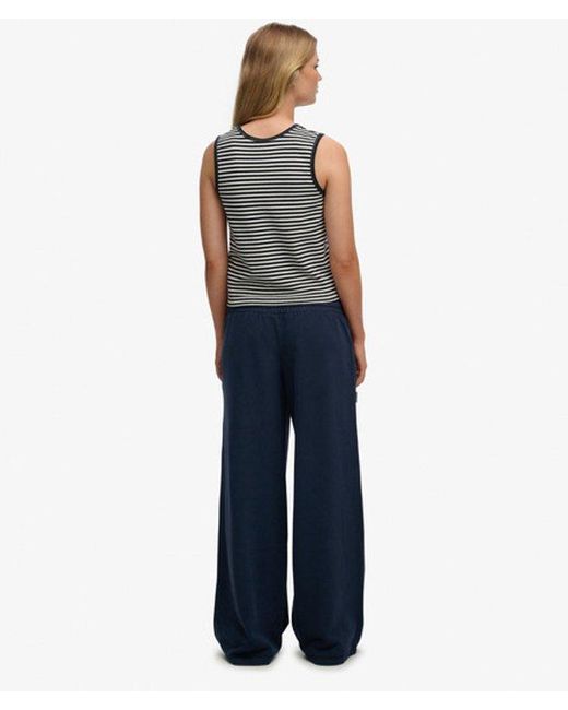 Superdry Blue & Co Essential Logo Wide Leg joggers