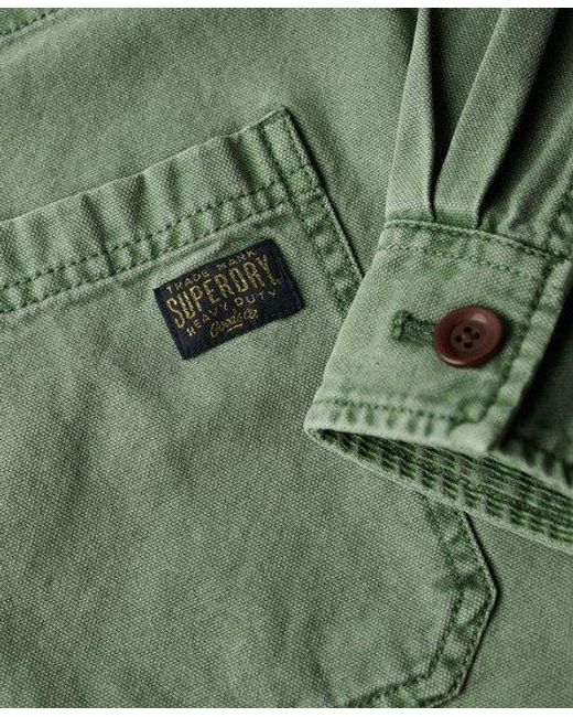 Superdry Green Ladies Classic Four Pocket Chore Jacket