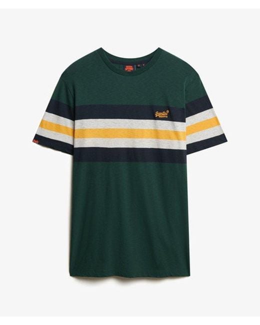 Superdry Green & Co Essentials Stripe T-shirt for men