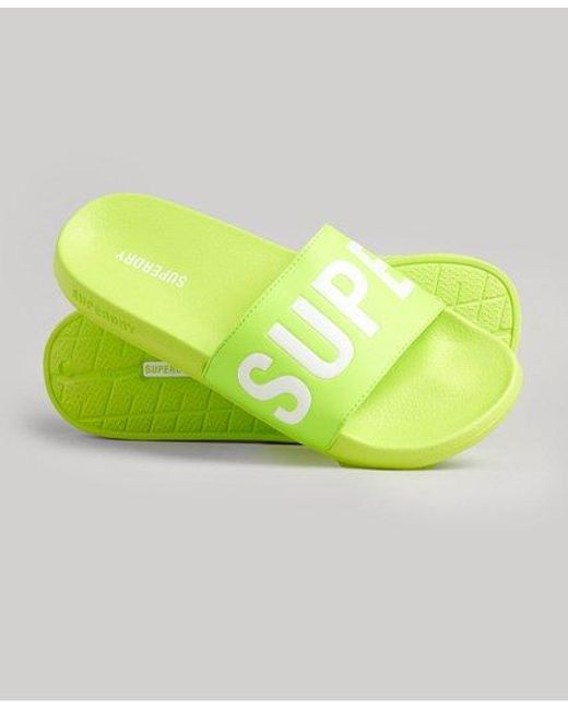 Superdry Green Core Pool Sliders for men