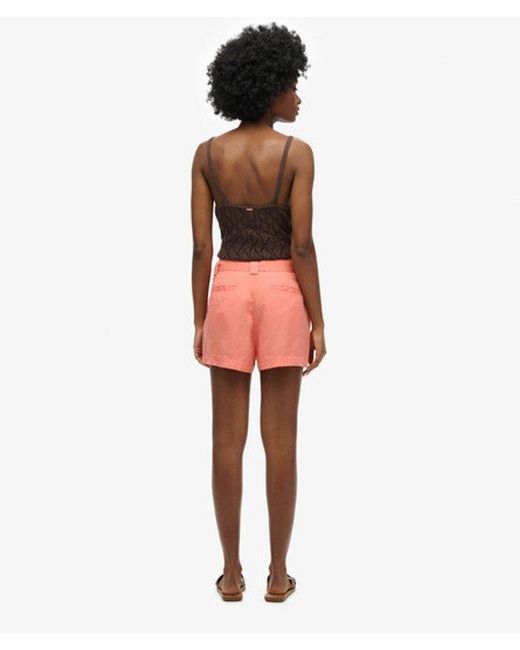 Superdry Red & Co Desert Paperbag Shorts