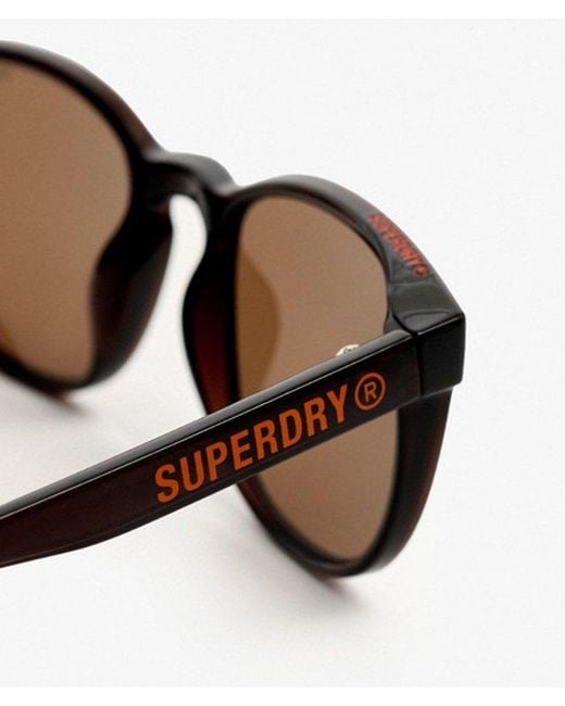 Femme Lunettes De Soleil À Verres Ronds Taille: 1Taille Superdry en coloris Brown