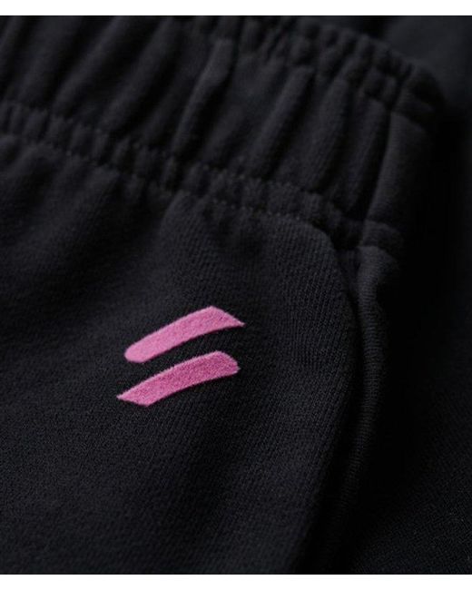 Superdry Pink & Co Sportswear Logo Racer Shorts