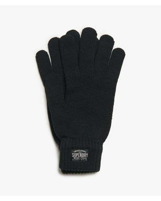 Superdry Black & Co Classic Knitted Gloves