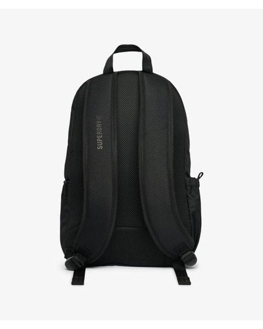 Superdry Black & Co Company Logo Backpack