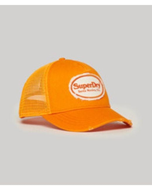 Superdry Orange & Co Fluro Mesh Trucker Cap