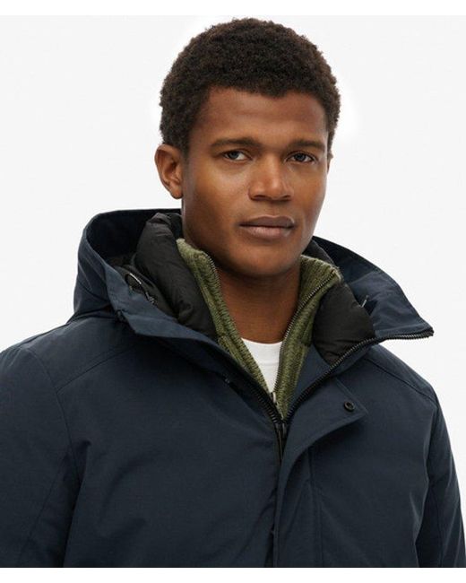 Superdry Blue & Co City Padded Bomber Jacket for men