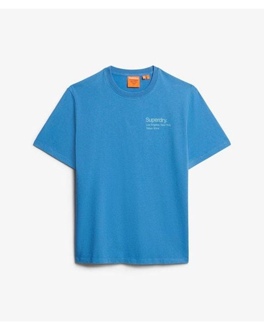 Superdry Blue & Co Core Logo City T-shirt for men