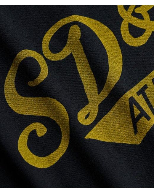 Superdry Vintage Script T-shirt in het Black voor heren