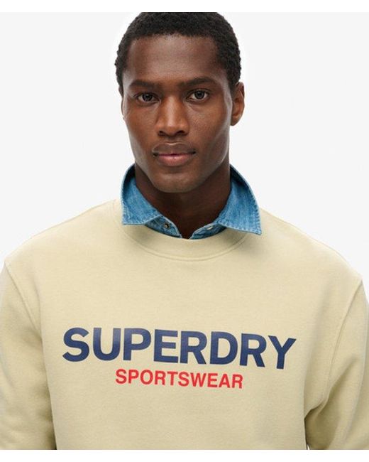 Superdry Natural & Co Sportswear Logo Loose Crew Sweatshirt for men