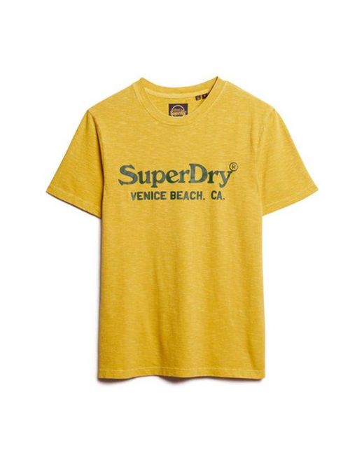Superdry Yellow & Co Venue Classic Logo T-shirt for men