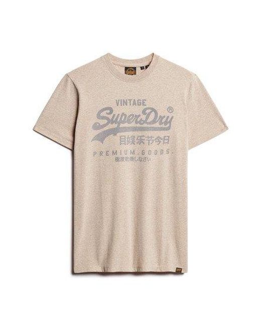 Superdry Klassiek Heritage T-shirt in het Brown voor heren