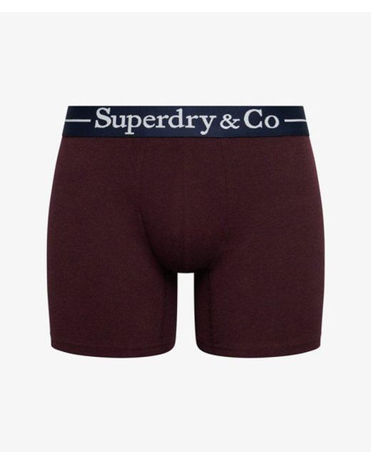 Superdry Red & Co Boxer Triple Pack for men