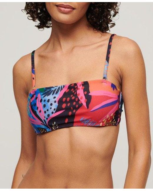 Superdry Multicolor Tropical Bandeau Bikini Top