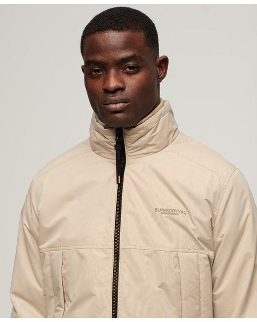 Superdry Sports Harrington Jacket in Natural for Men Lyst