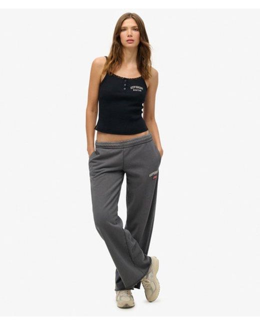 Superdry Athletic Essentials Cami Top Slanke Pasvorm in het Black