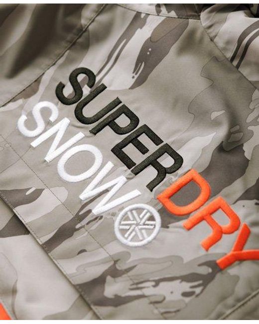 Superdry Gray Sport Ski Freestyle Core Jacket for men