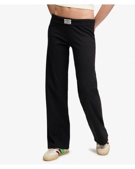 Superdry Black Athletic Essentials Jersey Trousers