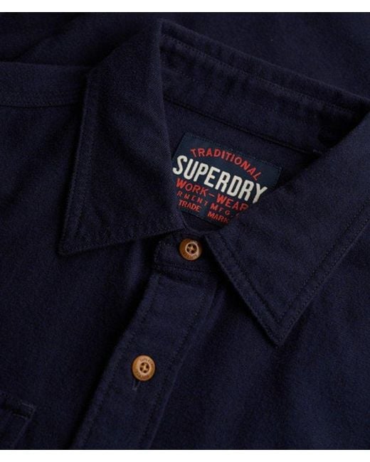 Superdry Blue & Co Trailsman Relaxed Fit Overshirt for men
