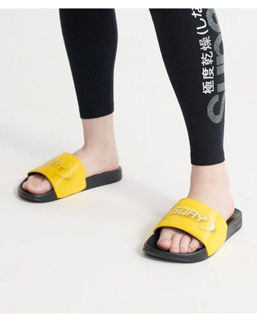 Superdry Blue & Co Hologram Pool Sliders