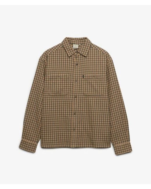 Superdry Brown Bench X & Co Bench Boxy Cotton Overshirt for men