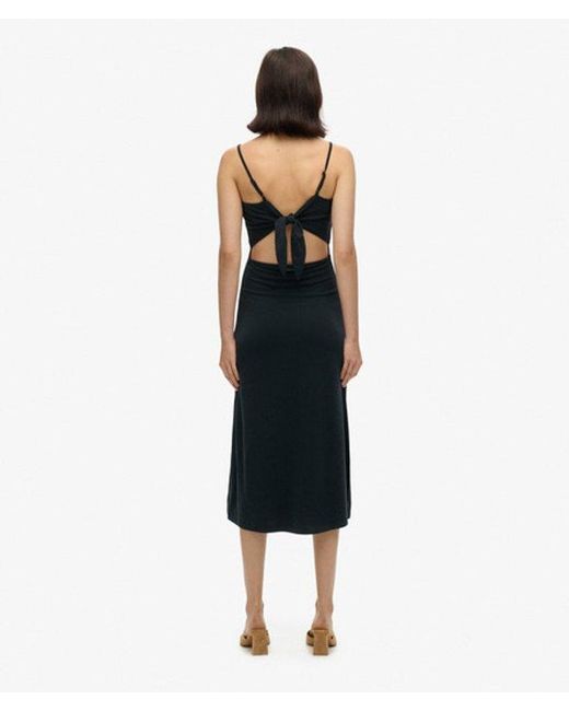 Superdry Blue & Co Modal Jersey Open Back Dress