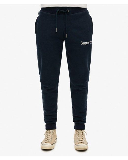 Superdry Blue Core Logo joggers for men
