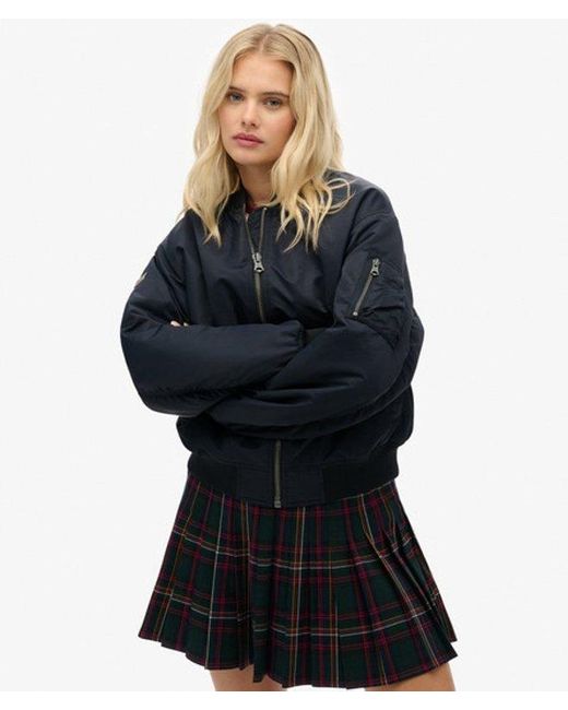 Superdry Blue Ma1 Bomber Jacket