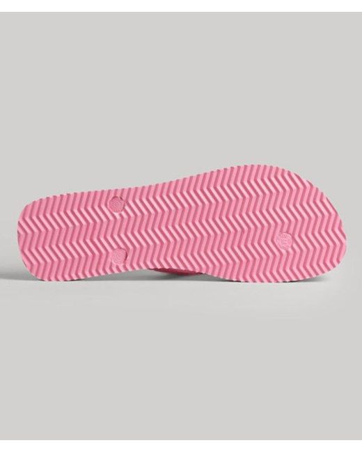 Superdry Pink & Co Code Core Sport Flip Flops