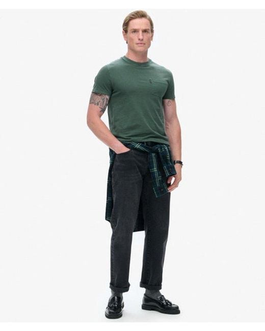Superdry Green & Co Essential Washed Pocket T-shirt for men