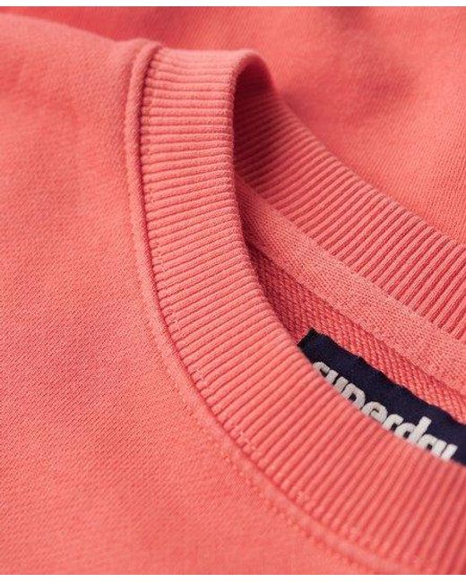 Superdry Pink Vintage Washed Sweatshirt for men