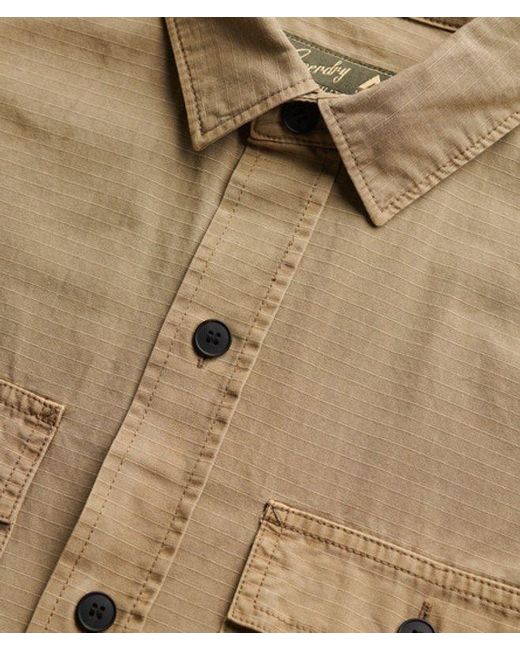 Superdry Natural & Co Military Long Sleeve Shirt for men