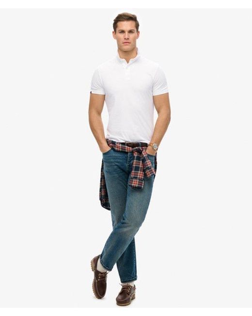 Superdry White & Co Essential Jersey Polo Top for men