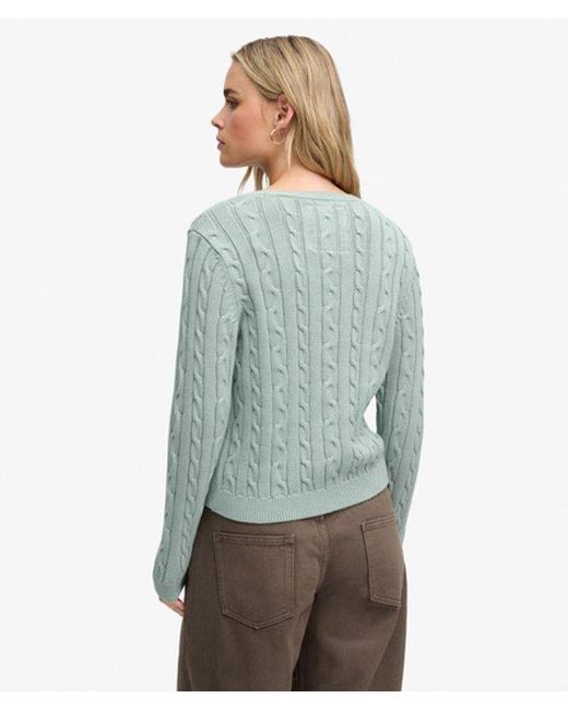 Superdry Blue & Co Essentials Cable Knit Jumper