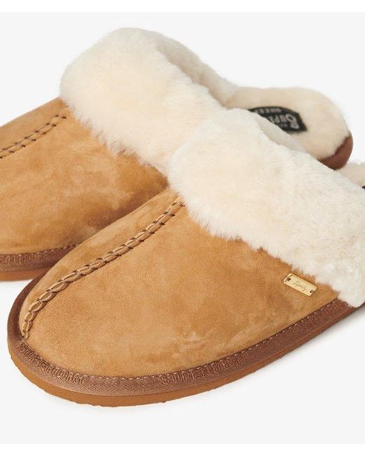 Superdry White & Co Classic Suede Mule Slippers